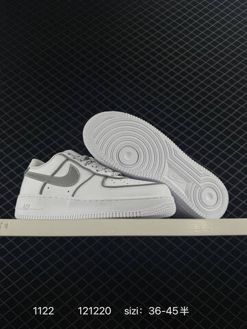 Nike Air Force 1 07 White Grey And Triple Red EU 36-45 5 Lifestyle - Unisex (BS-74056)