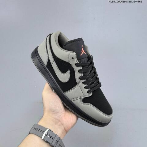 Jordan Air Jordan 1 Low Black Grey EU 36-46 Basketball - Unisex BS-66126