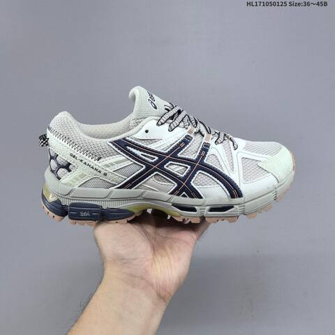 ASICS Gel-Kahana 8 Off White Navy Beige EU 36-45 Trail Shoe Trail Running Sneakers - Unisex (BS-69038)