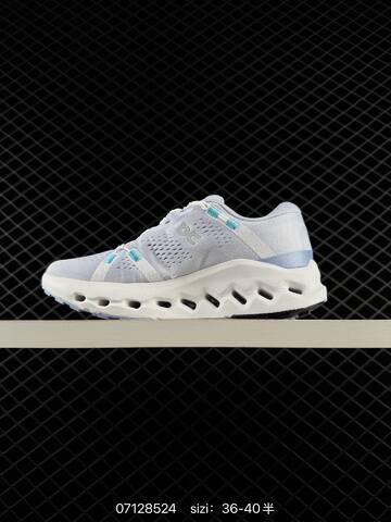 On Cloudsurfer Light Grey White Cyan EU 36-40 Running Shoe Running Sneakers Unisex BS-85051