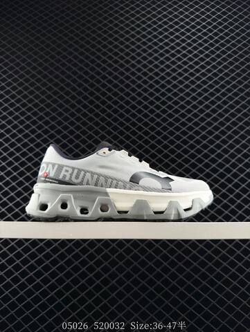 On Cloudmonster Hyper White Grey Black EU 36-47 Running Shoe Running Sneakers - Unisex (BS-85577)