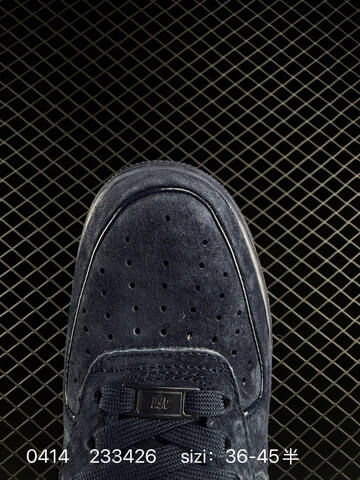 Nike Air Force 1 07 Obsidian Navy All Dark Navy Suede With Patent Leather Accents EU 36-45 Half Sizes Available Lifestyle - Unisex (BS-72111)