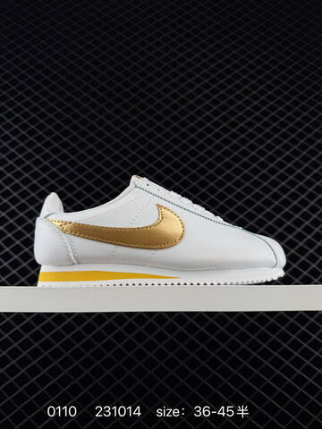 Nike Classic Cortez White Gold EU 36-45 Casual - Unisex (BS-73199)