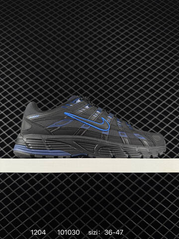 Nike P-6000 Black Blue 36-47 Running - Unisex (BS-73858)
