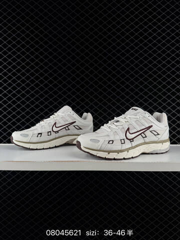 Nike P-6000 HF0728-201 White Brown Khaki EU 36-46 Running - Unisex (BS-69956)