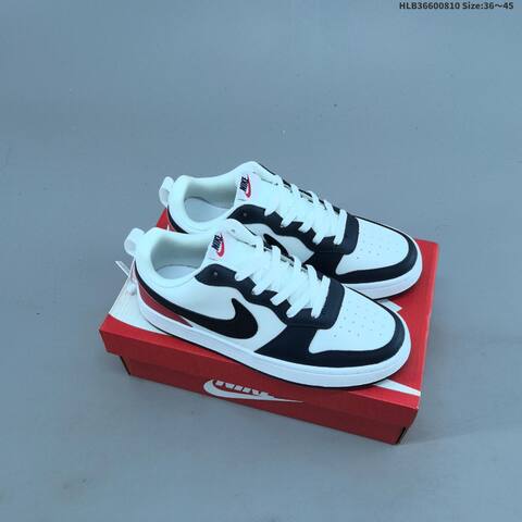 Nike Court Borough Low 2 GS White Light Blue Black Orange EU 36-45 Skate Shoe - Unisex BS-59886