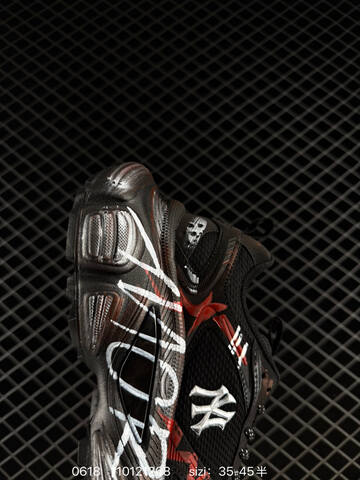 MLB Chunky Liner PU DIY ASHW015 Black Silver Red EU 35-45 Sneaker Casual Sneakers - Unisex