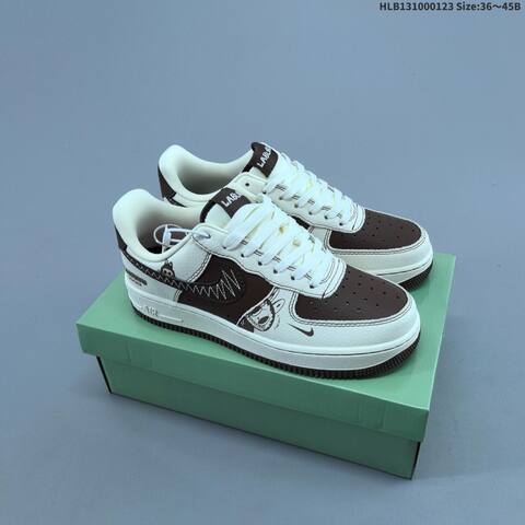 Nike Air Force 1 07 LV8 White Green Brown EU 36-45 Sneaker - Unisex BS-61800
