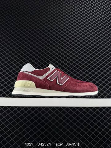 New Balance ML574 Grey Orange Brown White EU 36-45 Sneaker - Unisex (BS-82699)