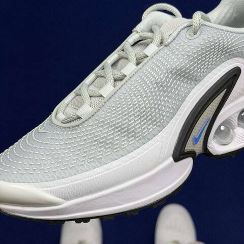 Nike Air Max Dn Light Grey White Black With Blue Accents Running (BS-86954)