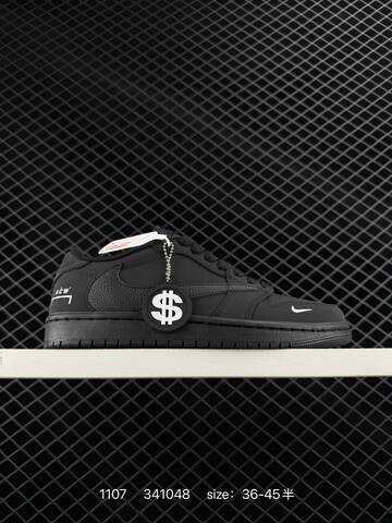 Jordan Air Jordan 1 Low Travis Scott x ACW Black White EU 36-45 Sneaker - Unisex (BS-80329)