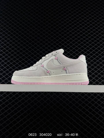 Nike Air Force 1 Low 07 Valentines Day Sail Light Grey Pink EU 36-40 Sneaker - Unisex (BS-70645)