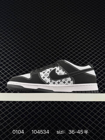 Nike SB Dunk Low Black White EU 36-45 Skate - Unisex (BS-73330)