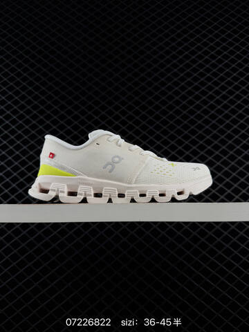 On Running Cloud X4 Light Grey Dark Grey Neon Green Black EU 36-45 Running Shoe Running Sneakers - Unisex (BS-85003)