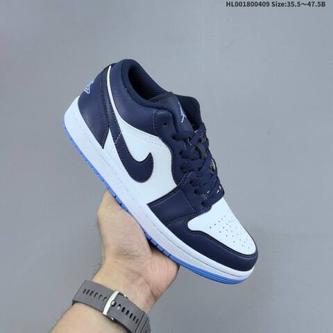 Air Jordan 1 Low Midnight Navy University Blue AIR JORDAN 1 Aj1 Lifestyle BS-66279