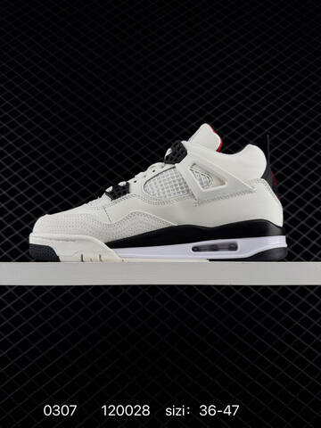 Jordan Air Jordan 4 Retro CT8527 400 White Black Red EU 36-47 Basketball Shoe - Unisex BS-79699