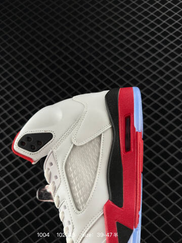 Jordan Air Jordan 5 Retro High HQ7978-101 White Black Red Ice Blue EU 39-47 Basketball Shoe - Unisex BS-80581