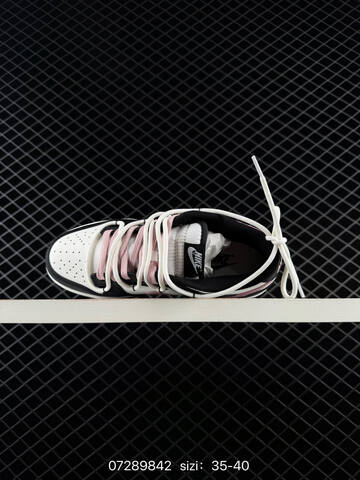 Nike SB Dunk Low CW1590-100 Black White Pink EU 35-40 Skate - Unisex (BS-70044)