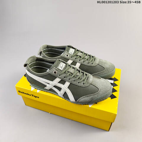 Onitsuka Tiger Mexico 66 SD Cream White Yellow Or Brown Olive White EU 35-45 Sneaker Casual Sneakers - Unisex (BS-69186)
