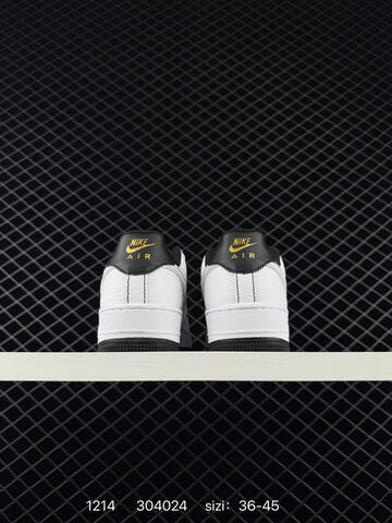 Nike Air Force 1 07 White Black Gold 36-45 Lifestyle - Unisex (BS-73720)