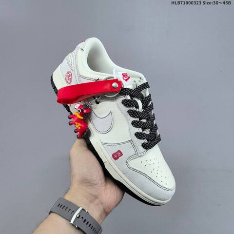 Nike Dunk SB Low Off White Light Grey Black Red EU 36-45 Skate Shoe - Unisex BS-61173