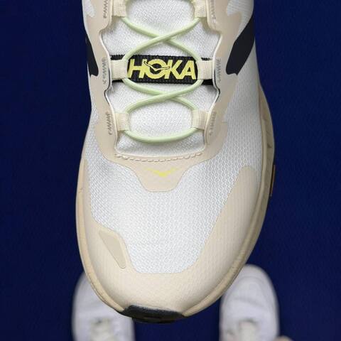 HOKA Transport 6 White Beige Black Yellow Trail Shoe Trail Running Sneakers (BS-86840)