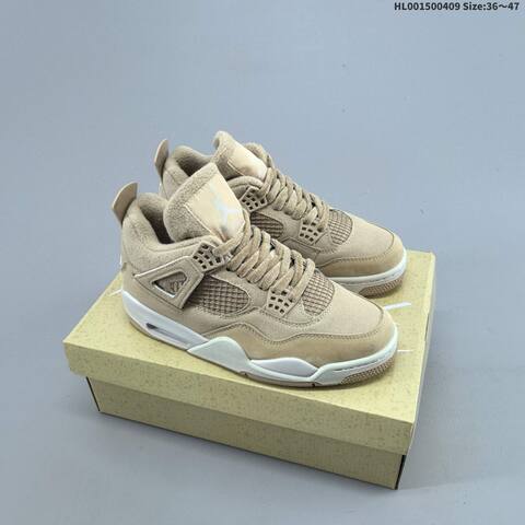 A Air Jordan 4 Retro Cozy Girl AIR JORDAN 4 Aj4 Lifestyle (BS-66274)