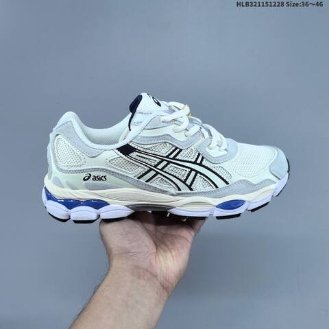 ASICS GEL-NYC Cream Grey Black Blue EU 36-46 Running Shoe Running Sneakers - Unisex (BS-69120)