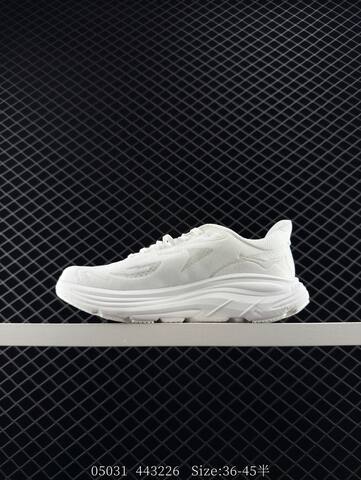 HOKA ONE ONE Clifton 10 Triple White EU 36-45 Running Shoe Running Sneakers - Unisex (BS-86631)
