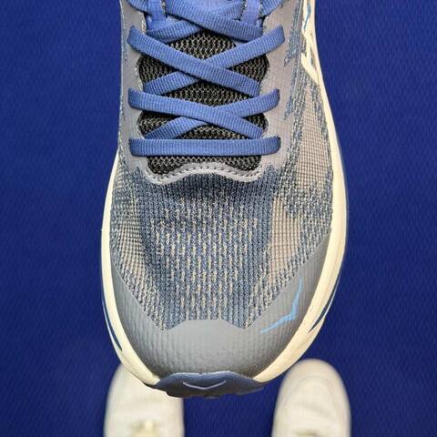 HOKA Challenger 8 Grey Navy Cream Blue Running Shoe Running Sneakers (BS-86844)