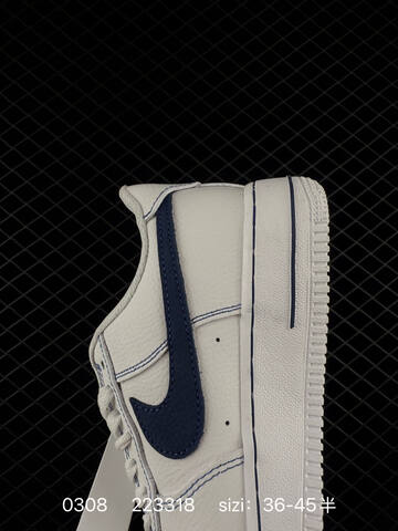Nike Air Force 1 Low HQ2037-001 White Navy Blue EU 36-45 Lifestyle - Unisex (BS-72745)