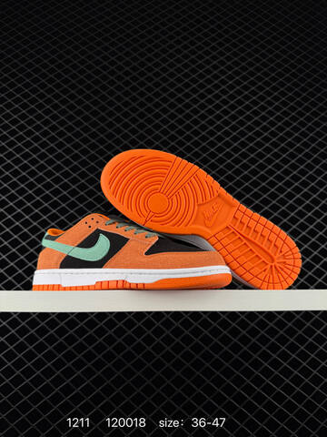 Nike SB Dunk Low Orange Black Mint Green EU 36-47 Skate - Unisex (BS-73774)