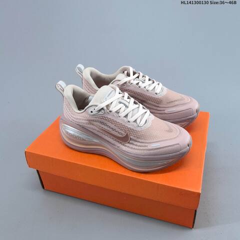 Nike Vomero Plus ReactX Air Zoom White Light Pink Rose Gold Silver EU 36-46 Running Shoe - Unisex BS-61649