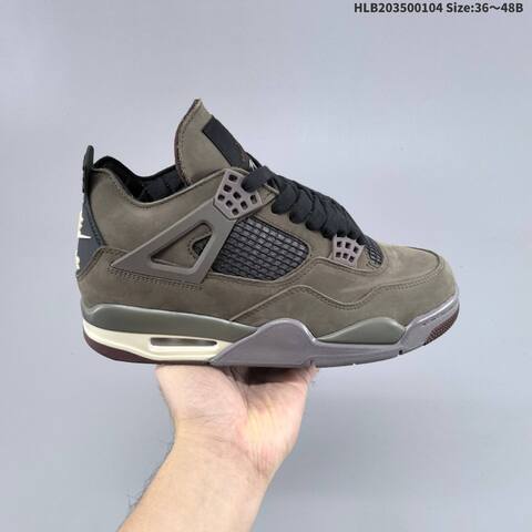 Jordan Air Jordan 4 Retro Taupe Grey With Black EU 36-48 Basketball - Unisex (BS-67112)