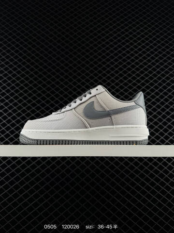 Nike Air Force 1 07 Light Grey White Dark Grey EU 36-45 Casual - Unisex (BS-71681)