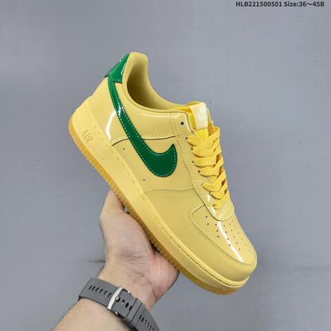 Nike Air Force 1 07 LV8 IO4489-700 Yellow Green Gum EU 36-45 Sneaker - Unisex BS-60546