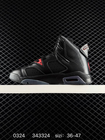 Jordan Air Jordan 6 Retro Black Red Metallic Silver EU 36-47 Basketball Shoe - Unisex (BS-79614)