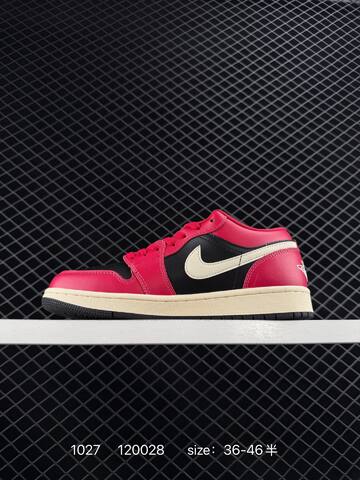 Jordan Air Jordan 1 Low Black Red Sail EU 36-46 Sneaker - Unisex (BS-80429)