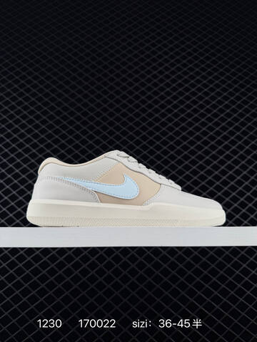 Nike SB Force 58 Light Beige White With Black Grey White Or Mint Swoosh Variants EU 36-45 5 Skate - Unisex (BS-73386)