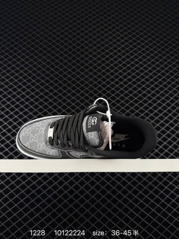 Nike Air Force 1 07 Black Grey White And Brown Black White EU 36-45 Lifestyle - Unisex (BS-73443)