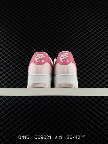 Nike Air Force 1 07 Light Pink With Berry Pink Accents White Midsole EU 36-42 Half Sizes Available Lifestyle - Unisex (BS-72059)