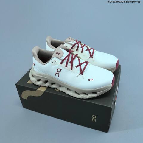 On Running Cloudtilt Off White Beige Burgundy EU 36-45 Running Shoe Running Sneakers - Unisex (BS-69690)