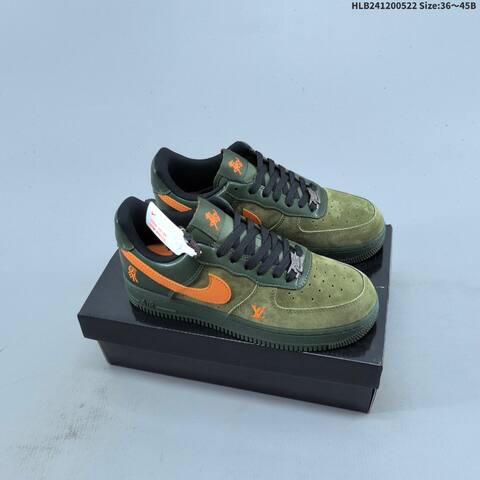 Nike Air Force 1 Low Brown Blue Green Orange Black EU 36-45 Skate Shoe - Unisex BS-60223