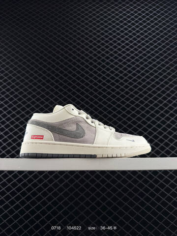 Jordan Air Jordan 1 Low Sail Grey Red EU 36-45 Sneaker - Unisex BS-81045