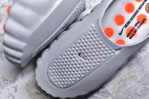 Nike NOCTA x Nike Mind 001 Concepts Light Grey Orange Silver Slides BS-59696