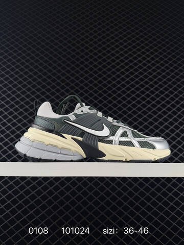 Nike V2K Run White Silver Cream Black EU 36-46 Running - Unisex (BS-73258)