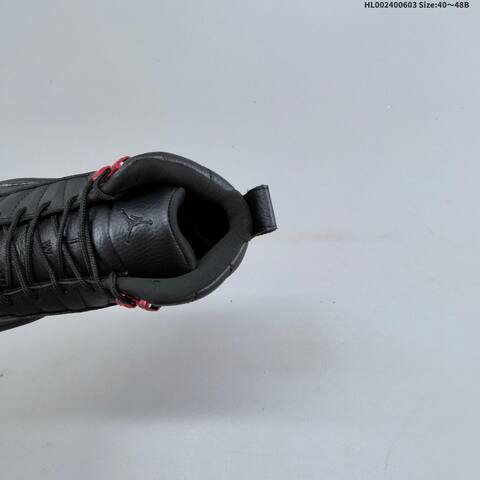 Jordan Air Jordan 12 Retro Black Red 40 48B Basketball - Men's (BS-65819)