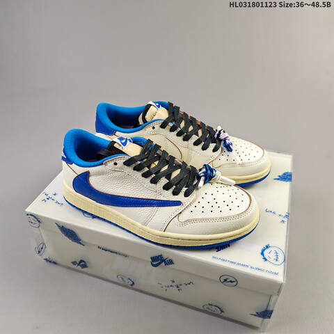 Nike Air Jordan 1 Low OG SP Sail University Blue Black Neutral Grey EU 36 48 5 Casual - Unisex (BS-63220)