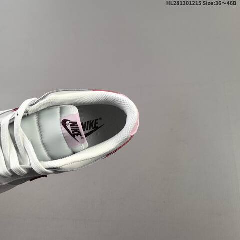 Nike Dunk Low White Light Grey Dark Burgundy Light Pink EU 36-46 Skate Shoe - Unisex BS-62668