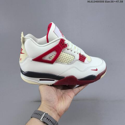 Jordan Air Jordan 4 Nigel Sylvester Sail Cinnabar Sail Cinnabar Black EU 36-47 5 Basketball - Unisex (BS-66011)